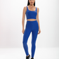 Calça Legging Alta Azul Perséfone Glossy