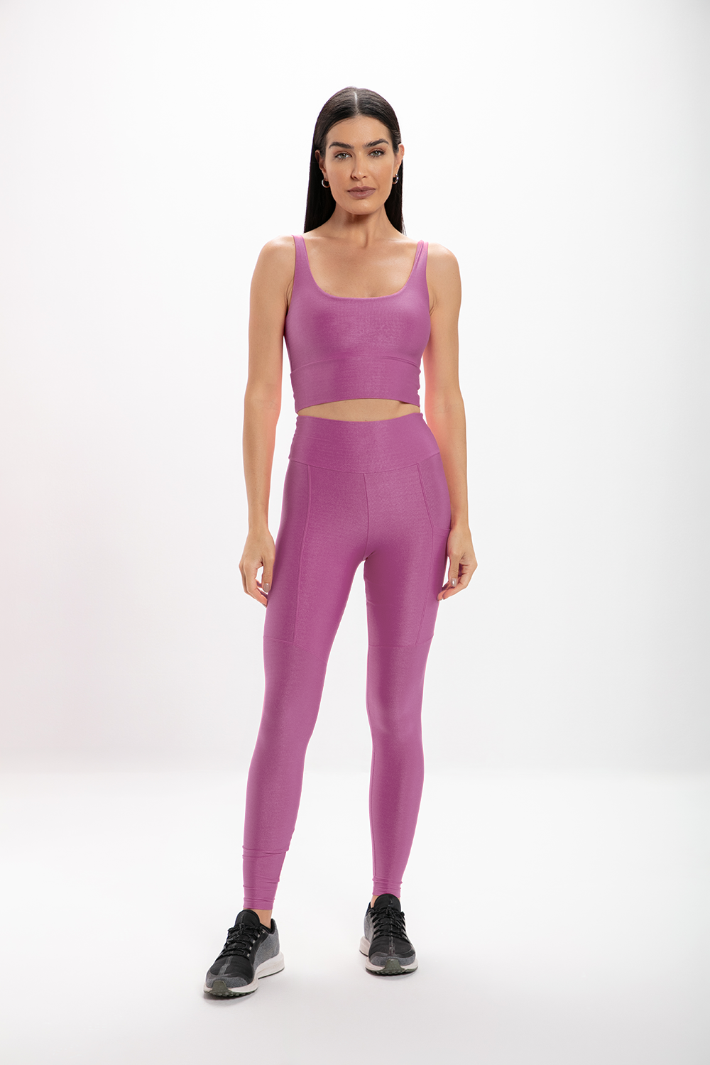 Top Feminino Rosa Perséfone Glossy