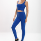 Calça Legging Alta Azul Perséfone Glossy