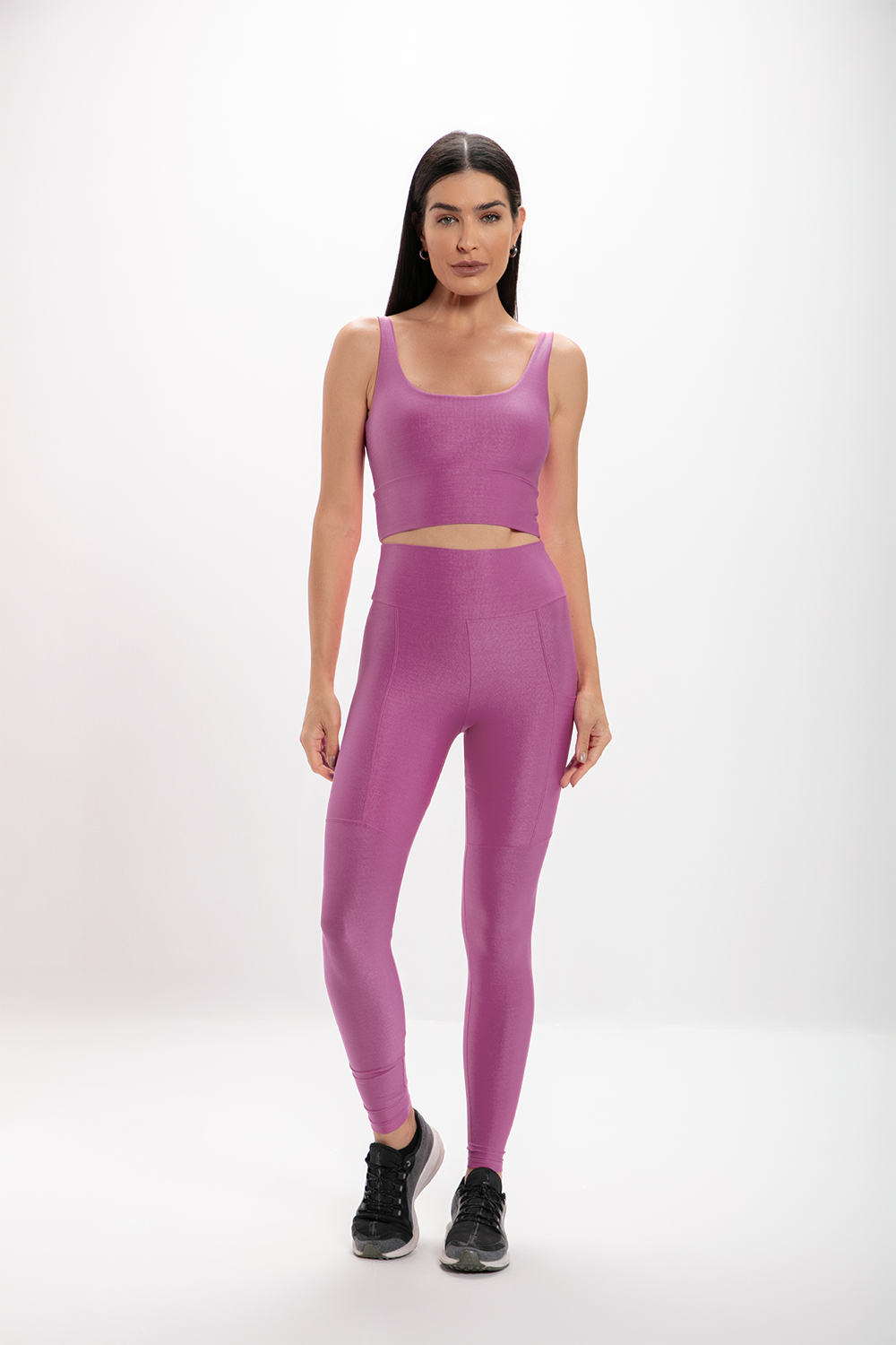 Top Feminino Rosa Perséfone Glossy
