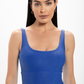 Top Feminino Azul Perséfone Glossy