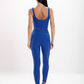 Calça Legging Alta Azul Perséfone Glossy