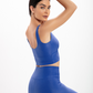 Top Feminino Azul Perséfone Glossy