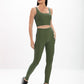 Calça Legging Alta Verde Hera Glossy