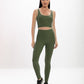 Calça Legging Alta Verde Hera Glossy