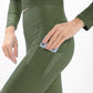 Calça Legging Alta Verde Hera Glossy
