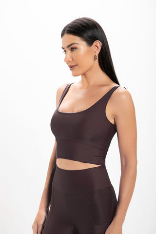 Top Feminino Ébano Hera Glossy