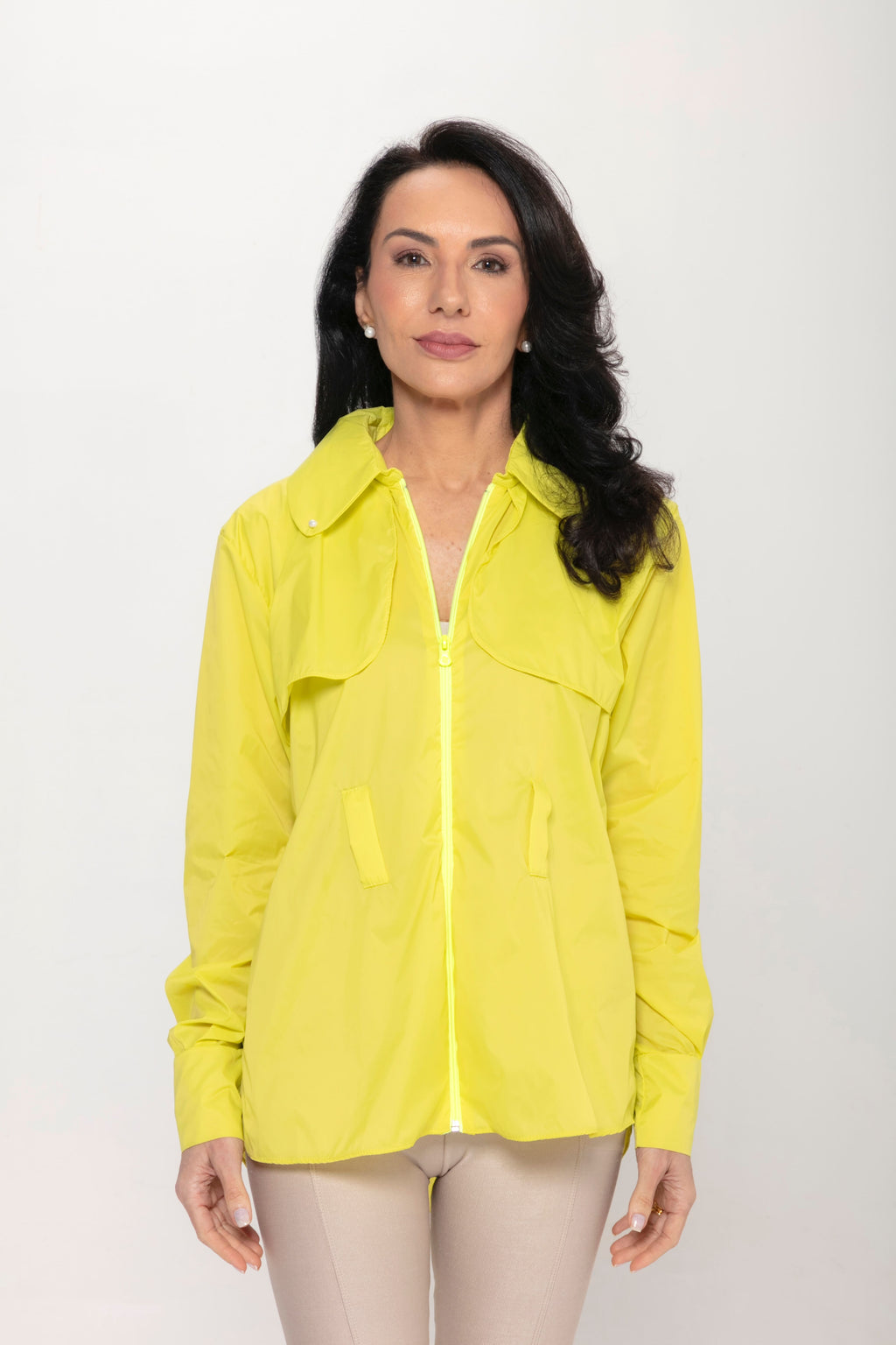 Trench Corta-Vento SÍMÌS Amarelo Lima