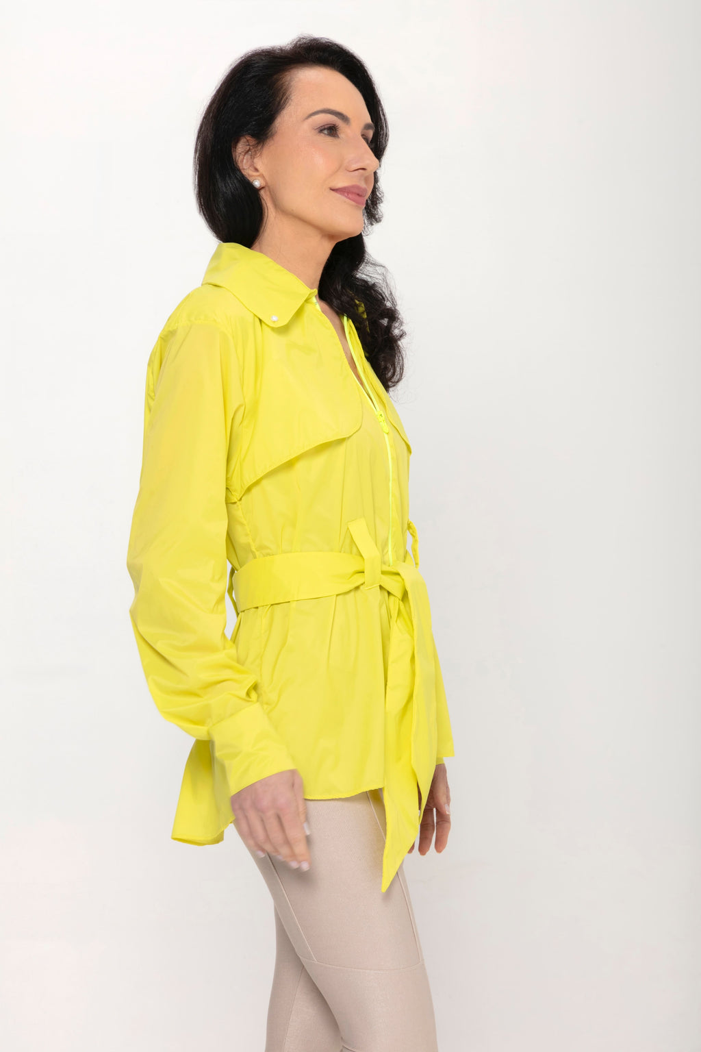 Trench Corta-Vento SÍMÌS Amarelo Lima
