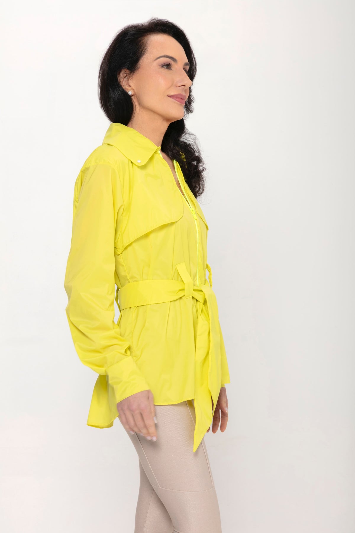 Trench Corta-Vento SÍMÌS Amarelo Lima