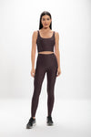 Calça Legging Alta Ébano Hera Glossy