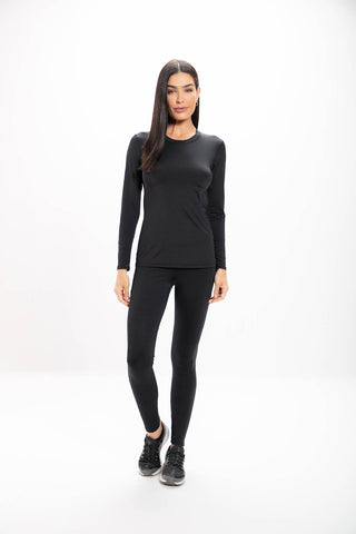 Camiseta Manga Longa Preta Basic