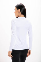 Camiseta Manga Longa Branca Performance