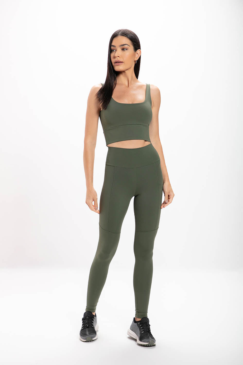Calça Legging Alta Verde Performance
