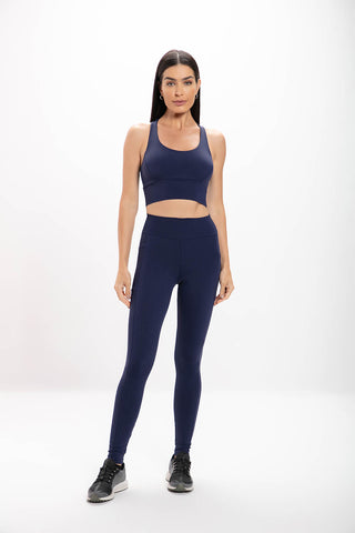 Calça Legging Azul Performance