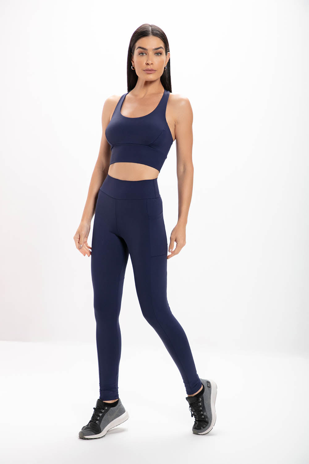 Calça Legging Azul Performance