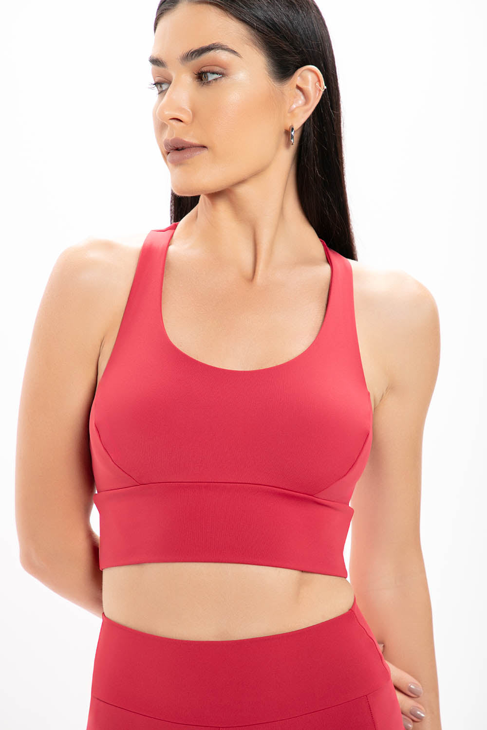 Top Nadador Vermelho Performance