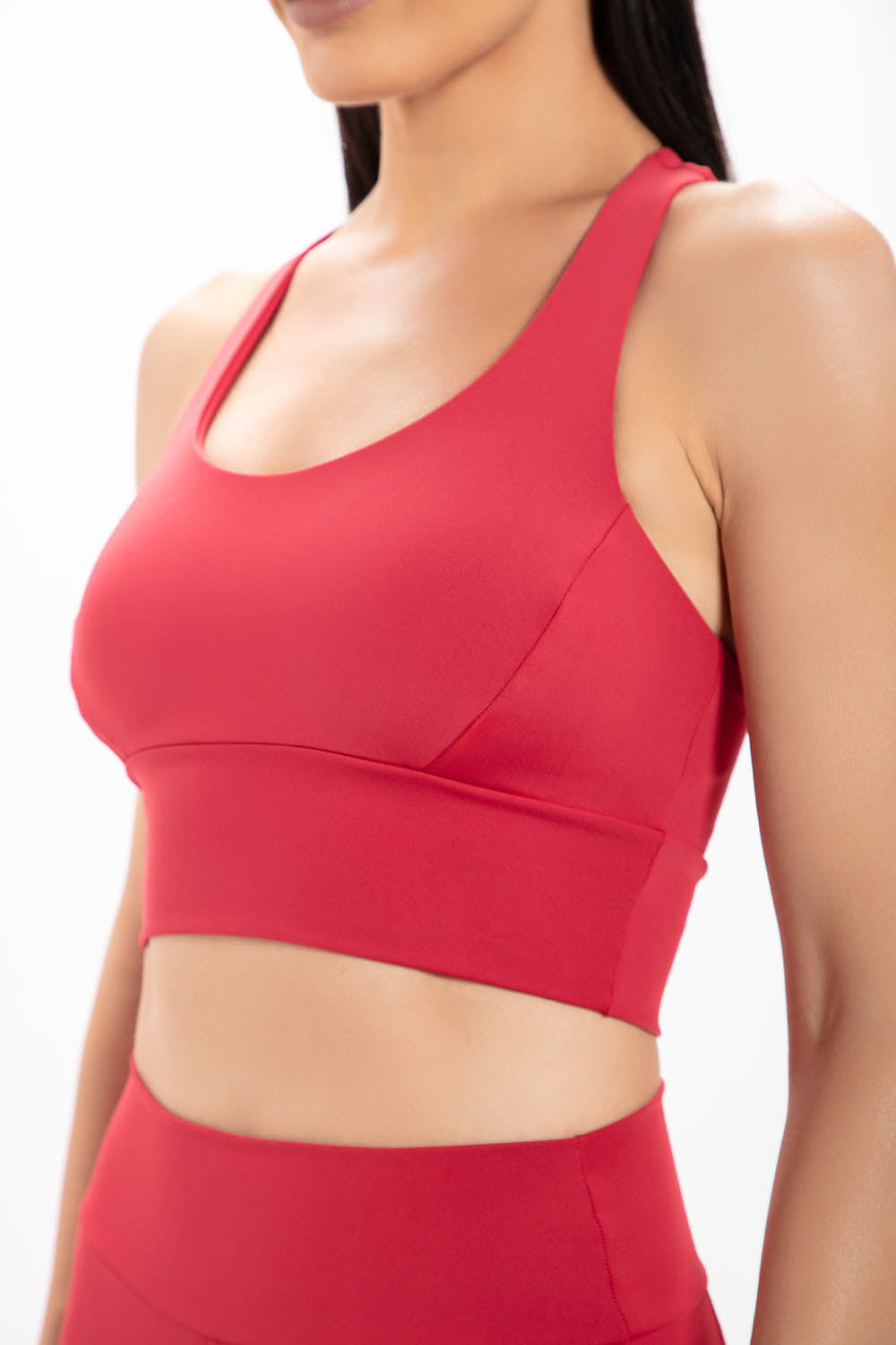 Top Nadador Vermelho Performance