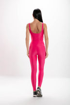 Calça Legging Alta Pink Glossy