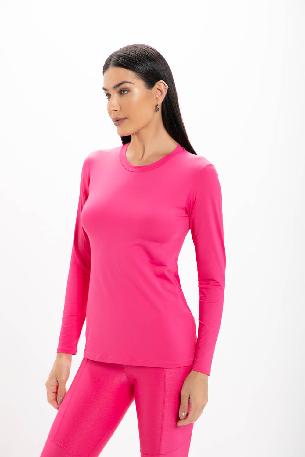 Camiseta Manga Longa Pink Glossy