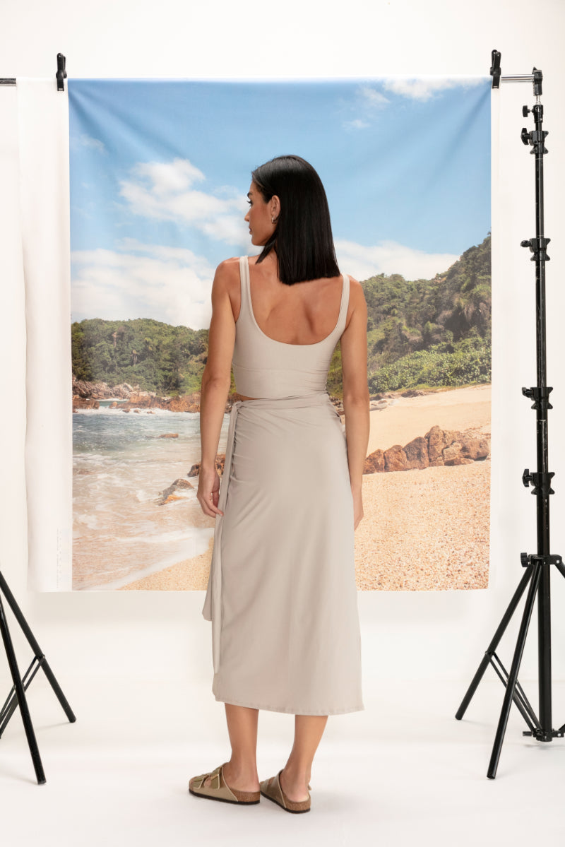 Top Feminino Tapioca Glossy