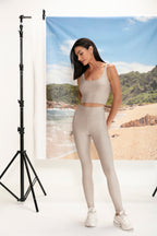 Top Feminino Tapioca Glossy