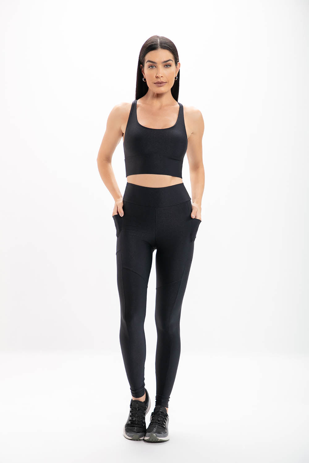 Calça Legging Black Glossy