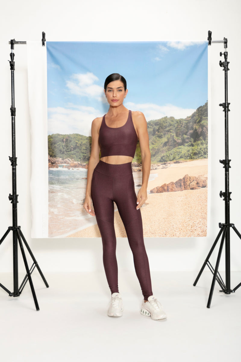 Calça Legging Ébano Glossy