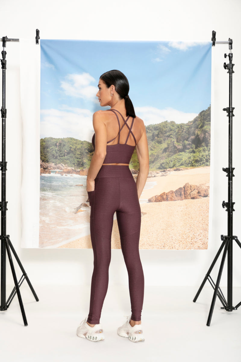Calça Legging Ébano Glossy