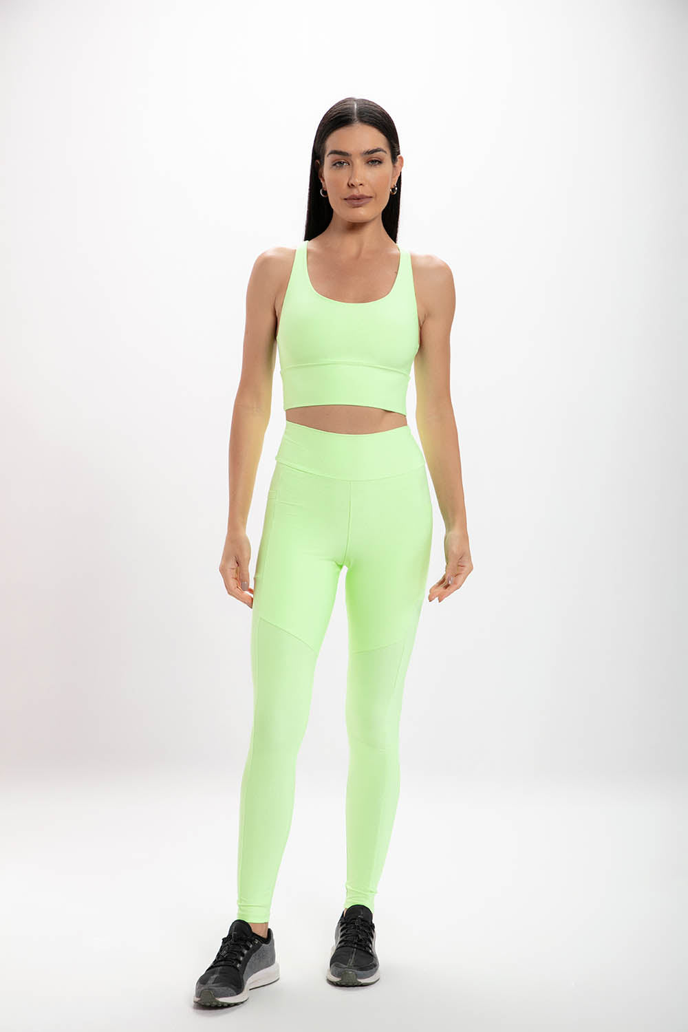 Calça Legging Lime Glossy