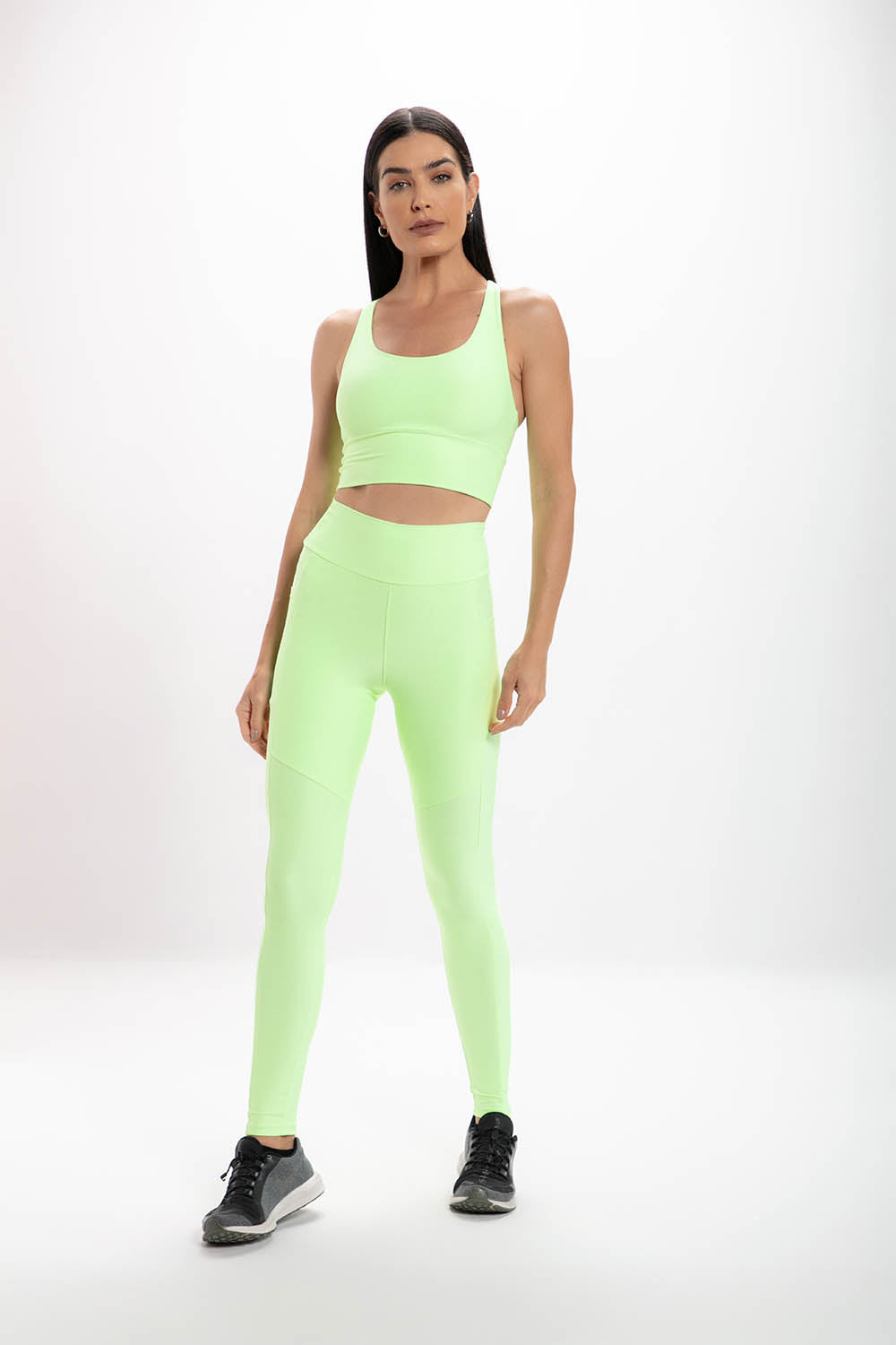 Calça Legging Lime Glossy