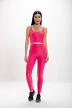 Top Feminino Pink Glossy