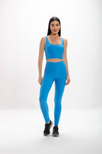 Top Feminino Blue Glossy