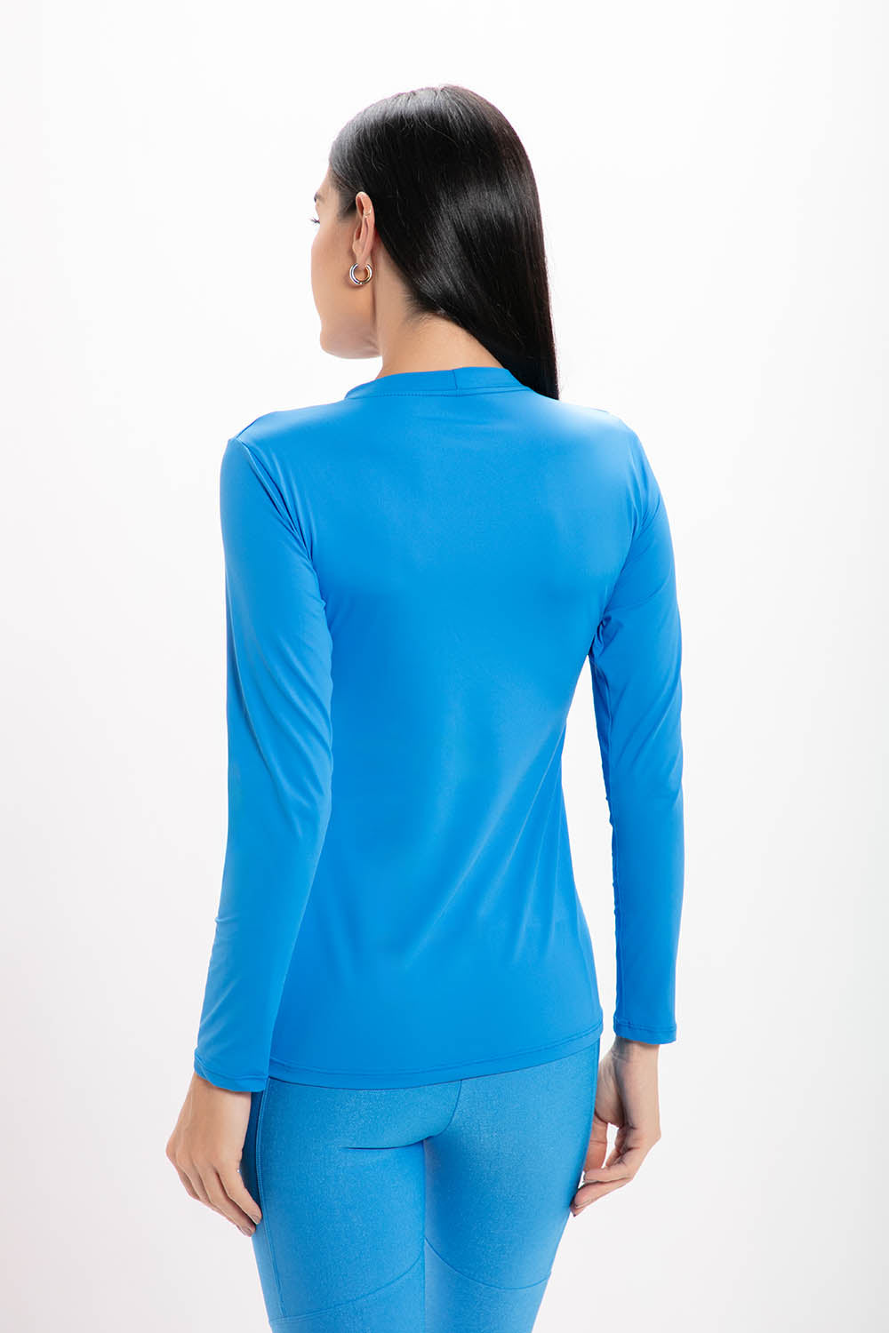 Camiseta Manga Longa Blue Glossy