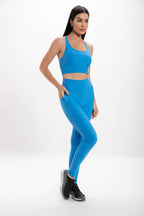 Calça Legging Blue Glossy