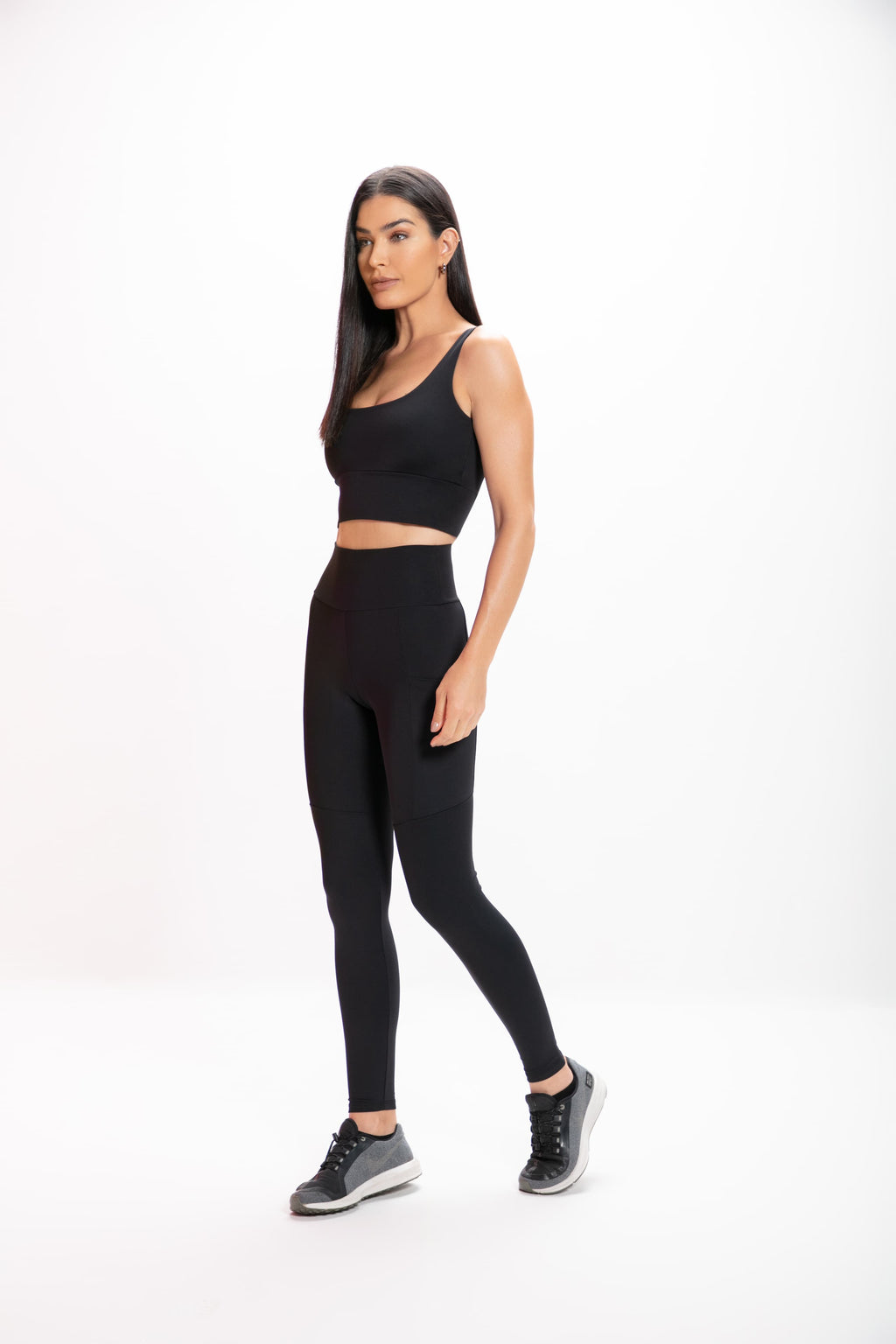Calça Legging Alta Preta Performance