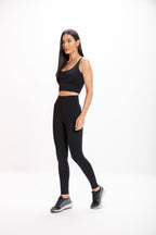 Calça Legging Alta Preta Performance
