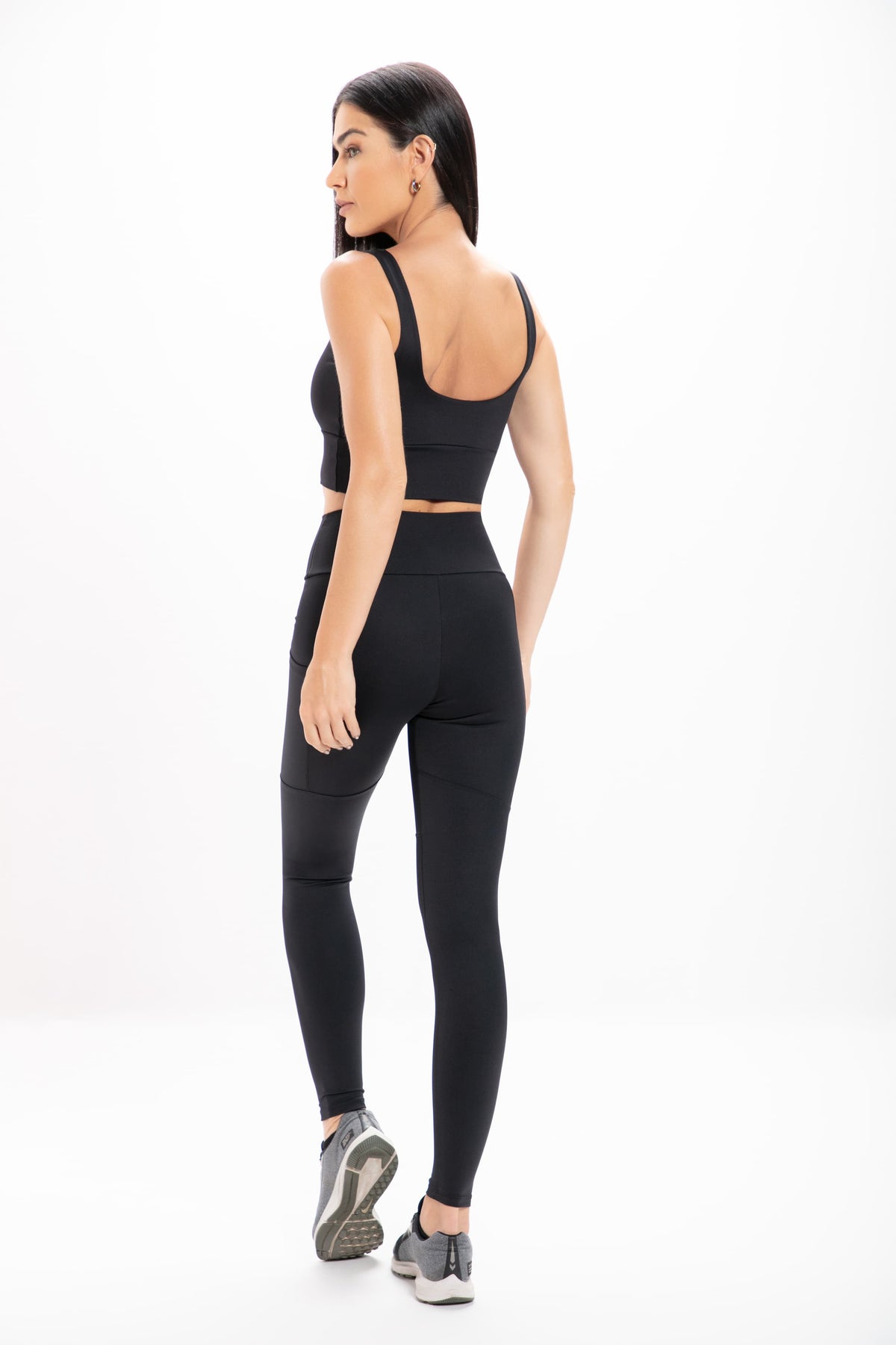 Calça Legging Alta Preta Performance