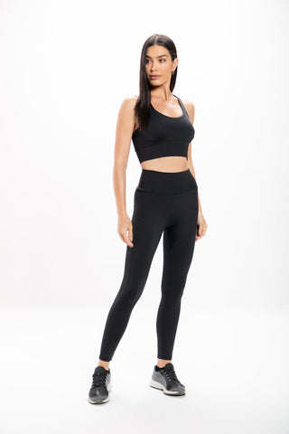 Calça Legging Preta Básica Sem Gancho