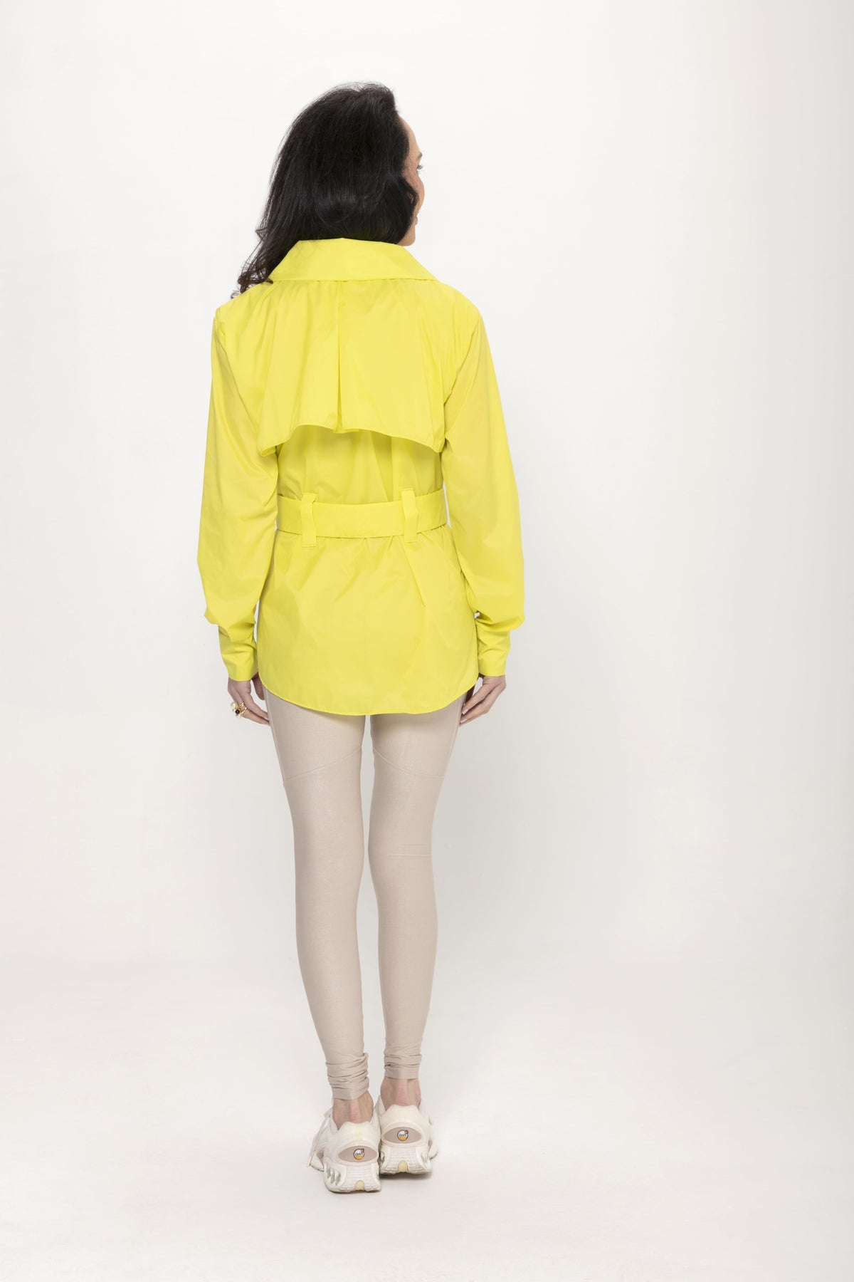Trench Corta-Vento SÍMÌS Amarelo Lima
